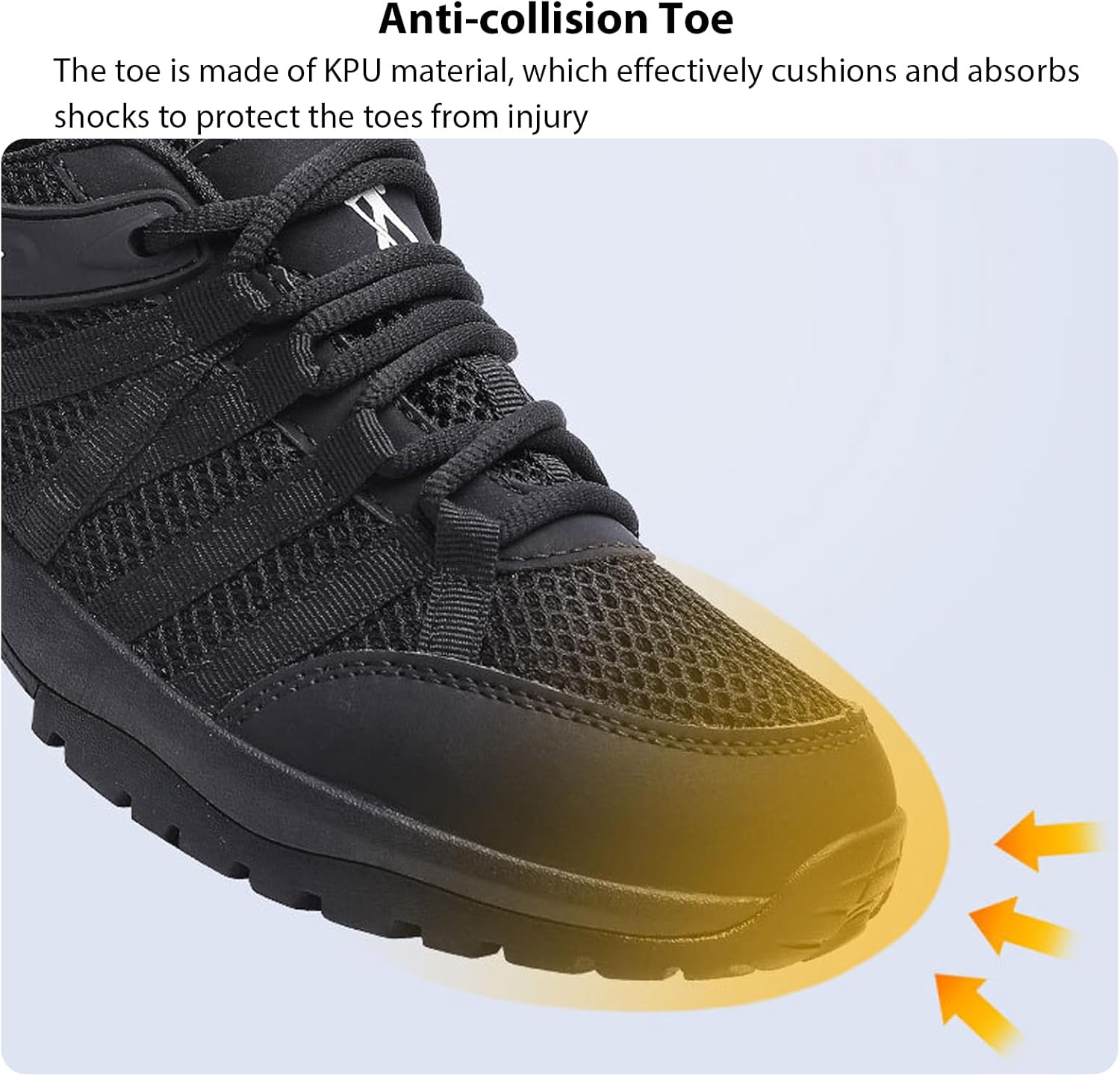 メンズハイキングシューズ 軽量で通気性に 滑り止めワークシューズ マウンテントレッキングとアスレチックトレーニング用