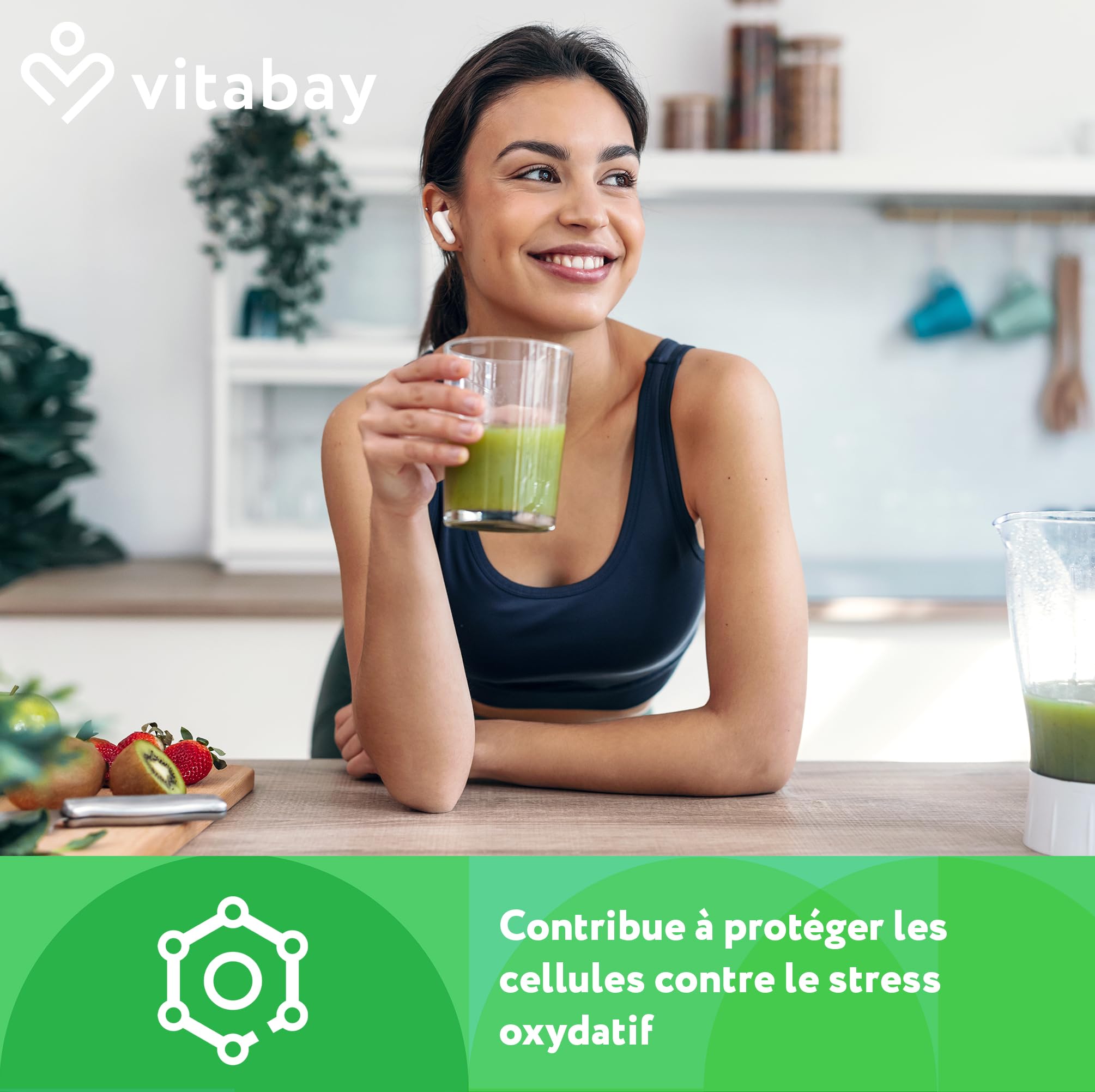 Vitabay Vitamine E 600 IE Depot - 200 softgels végétaliens - D-alpha tocophérol naturel - haut dosage - protection cellulaire contre le stress oxydatif - testé en laboratoire - 12 mois
