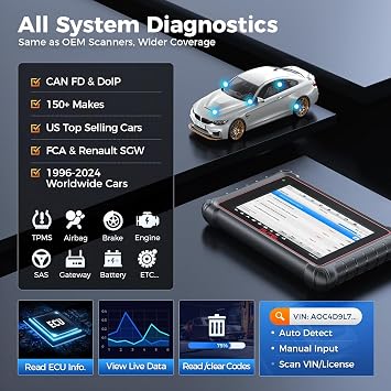 2026 Autel Scanner MaxiPRO MP900E KIT: Work as MP900-BT kit MS906 Pro MP808BT Pro w/ 11 Non-OBDII Adapter Kit, DoIP CAN-FD, 40+ Service, OE ECU Function, Bi-Directional Test, All System Scan, FCA SGWG