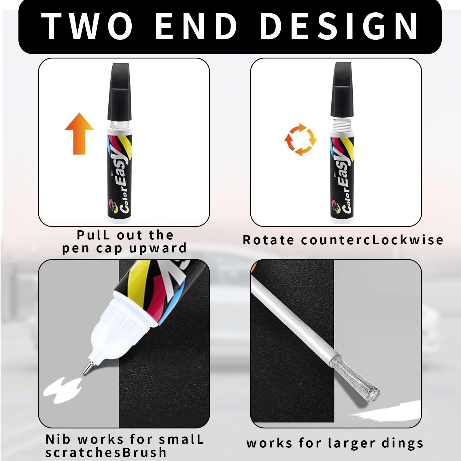 Myluatye Lackstift Auto Schwarz - Kratzer Reparatur Stift Für Autolack