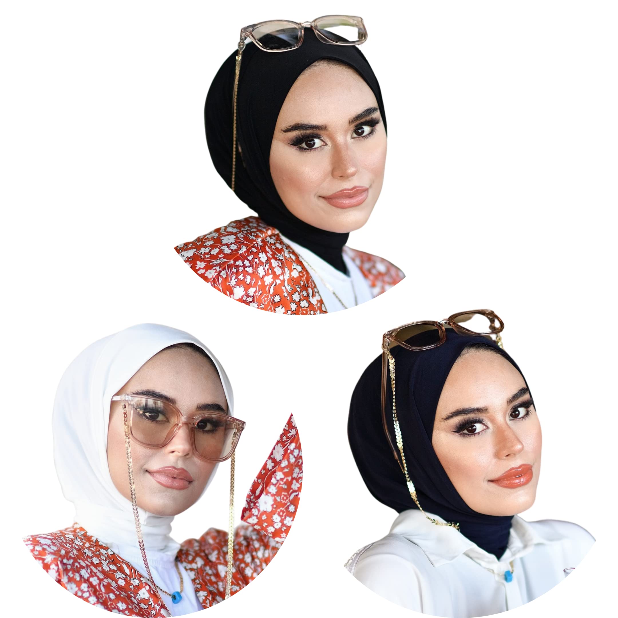 para life Snap Hijabs for Women, Breathable Instant Hijabs|Standard Size Stretchable Cotton Sandy|Jersey Undercap