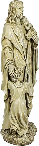 Miniatura 4 de Joseph's Studio by Roman Inc., Jardín de Jesús con los niños, colección de jardín, estatua religiosa, Sagrada familia, Memorial, ángel, santo