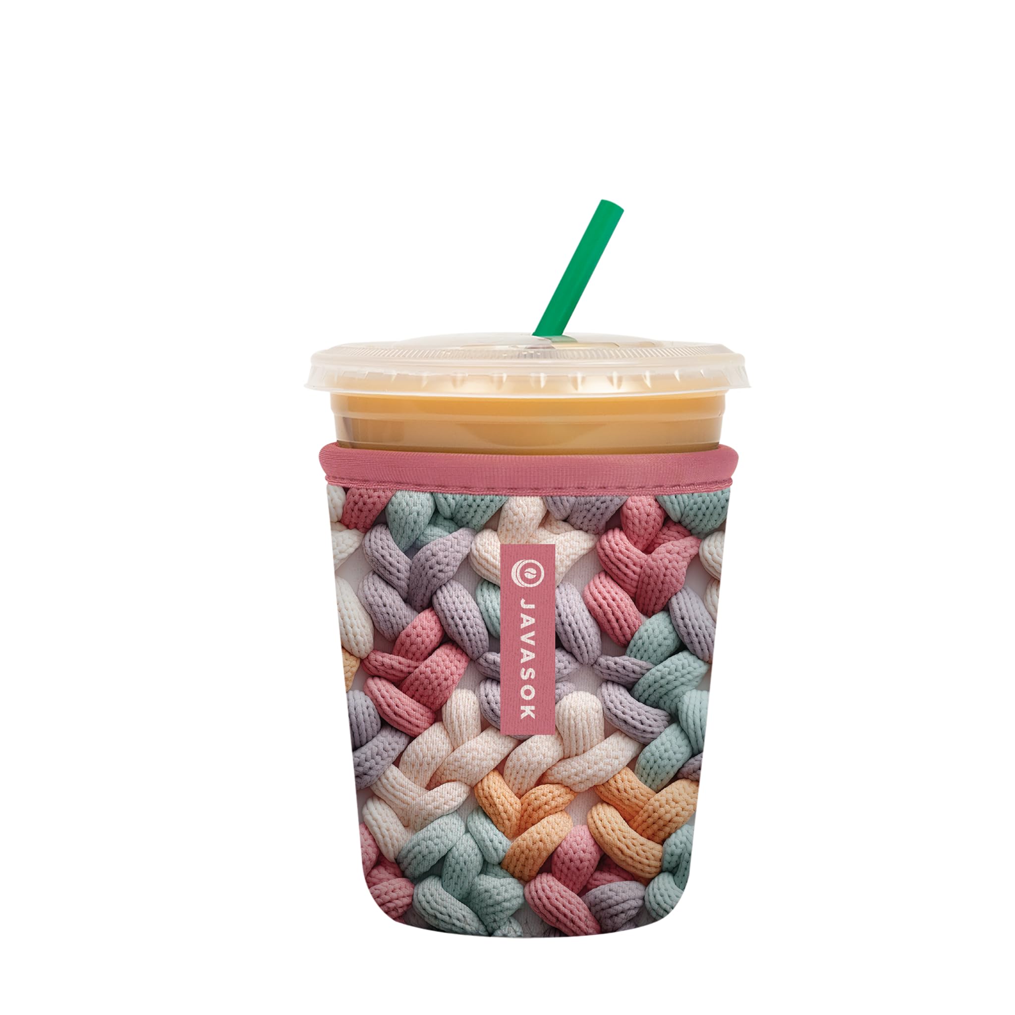 Sok It JavaSok Iced Coffee &amp; Cold Soda Insulated Neoprene Cup Sleeve (Cozy in Color, Small: 16-20oz)