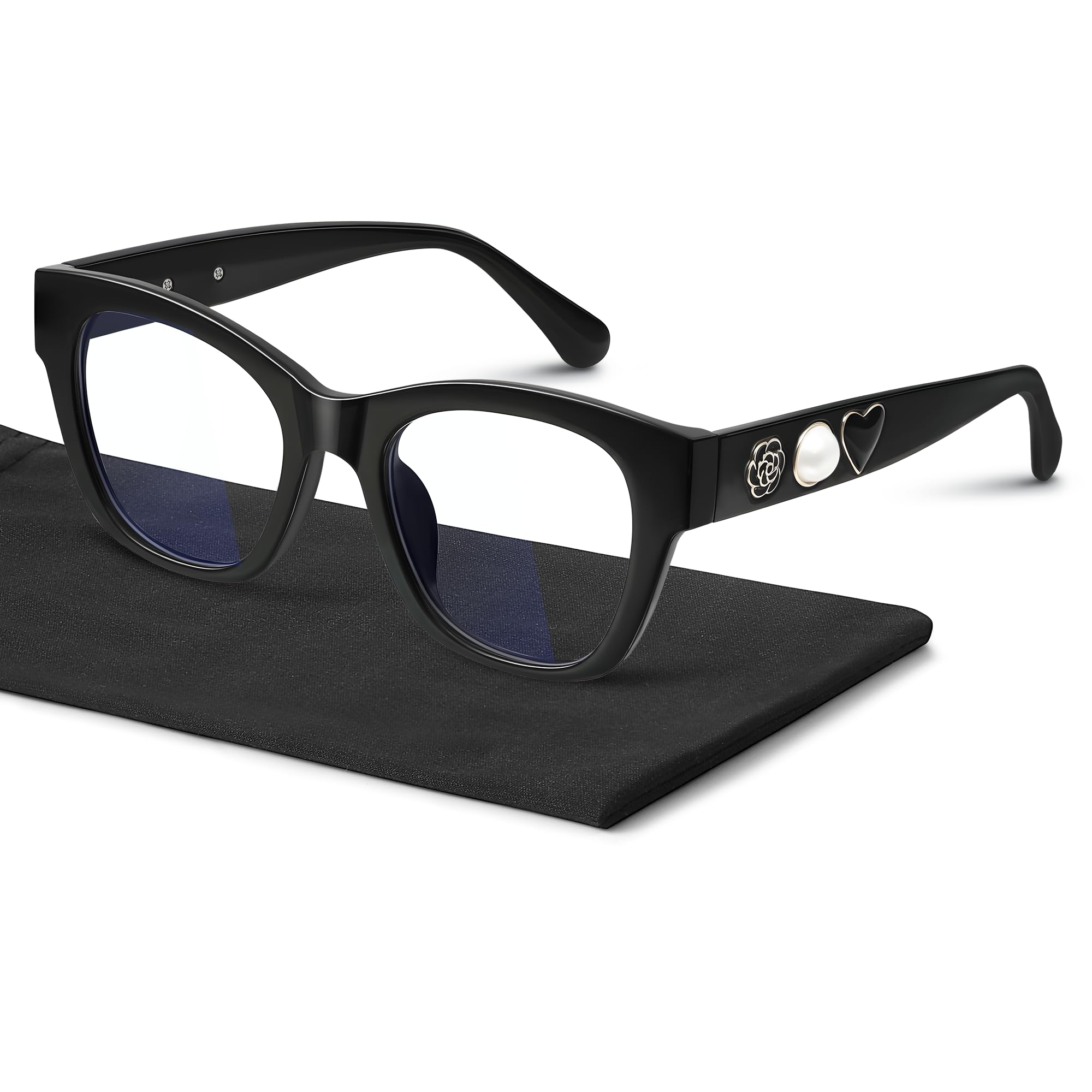 Reglaaly Blue Light Blocking Glasses For Woman Men Oversize Blue Light Glasses for Women Computer Work Gaming Eyeglasses