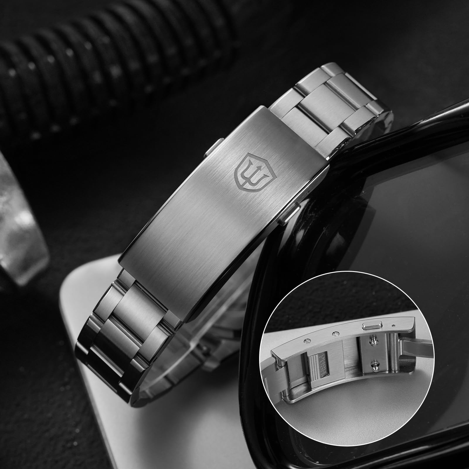 watchdives WD0019 Automatik Taucheruhr für Herren, ST2130 4Hz Mechanisches Uhrwerk, Saphirglas mit 5-Schichten AR-Beschichtung, 40mm Keramiklünette, 200M Wasserdicht, 316L Edelstahl Sport Taucheruhr