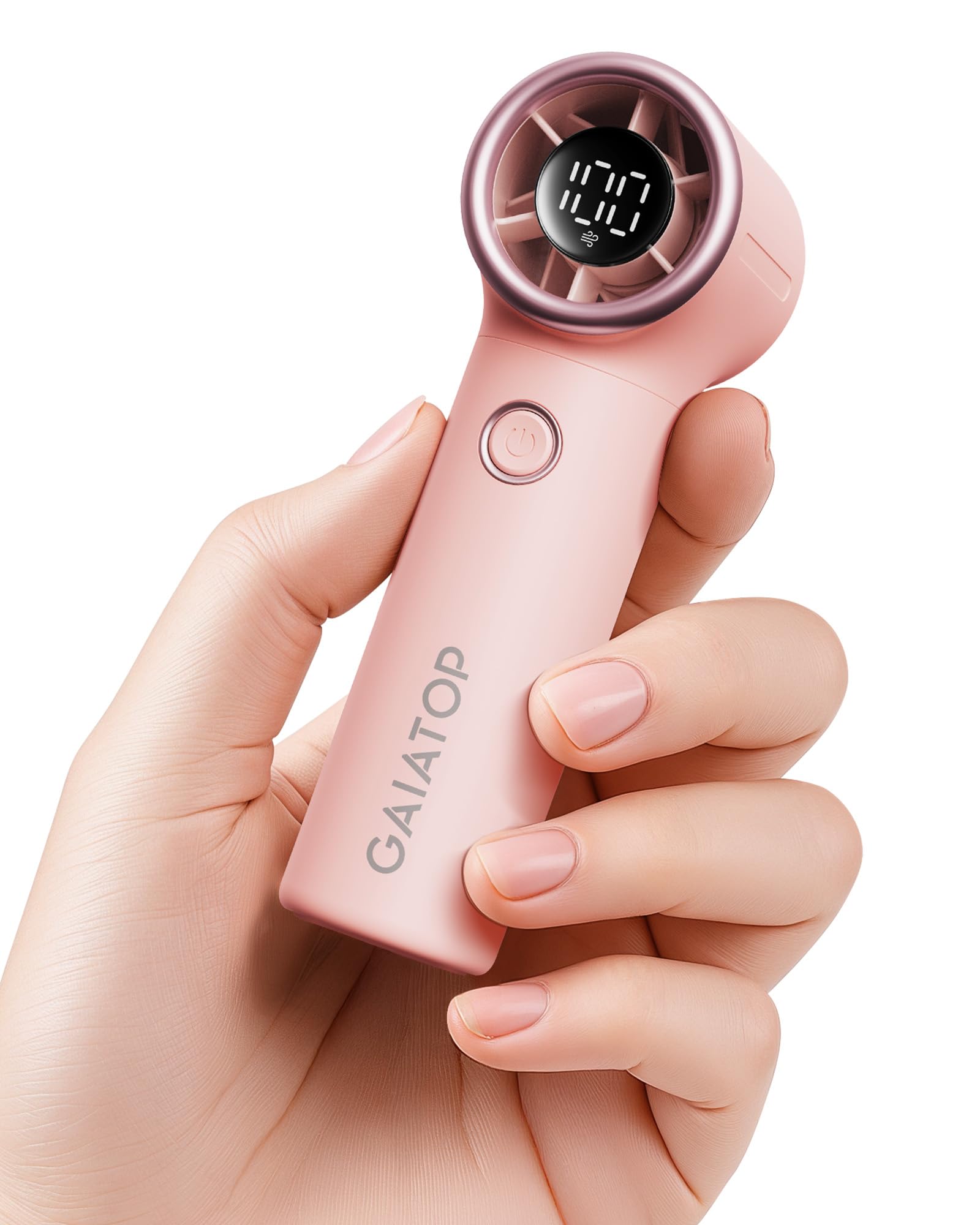 Gaiatop Mini Portable Handheld Fan 4000mAh 15h Max Runtime Personal Turbo Fans Pocket Size High Speed 1-100 Adjustable