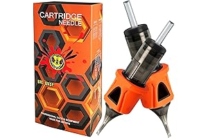 pepax Tattoo Cartridges: 5RL Tattoo Cartridge Needles with Finger Ledge for Rotary Tattoo Machines