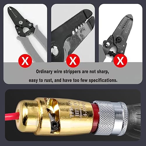 Miniatura 2 de Herramienta de pelado y torsión de cables, juego de herramientas eléctricas, juego de herramientas eléctricas, herramienta de torsión de alambre