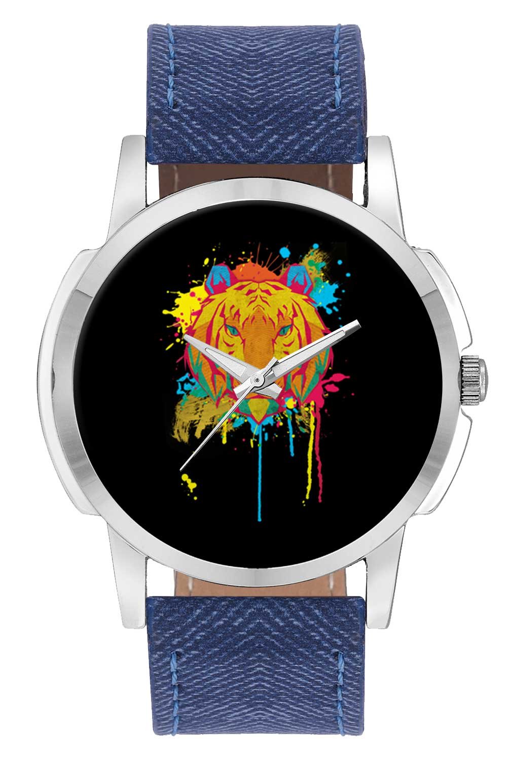 BIGOWL Wrist Watch - Colorful Tiger Analog Mens and Boys Wrist Watch - Unique Analog Quartz Leather Band Wrist Watch (B01IPGOENO) Amazon Price History, Amazon Price Tracker