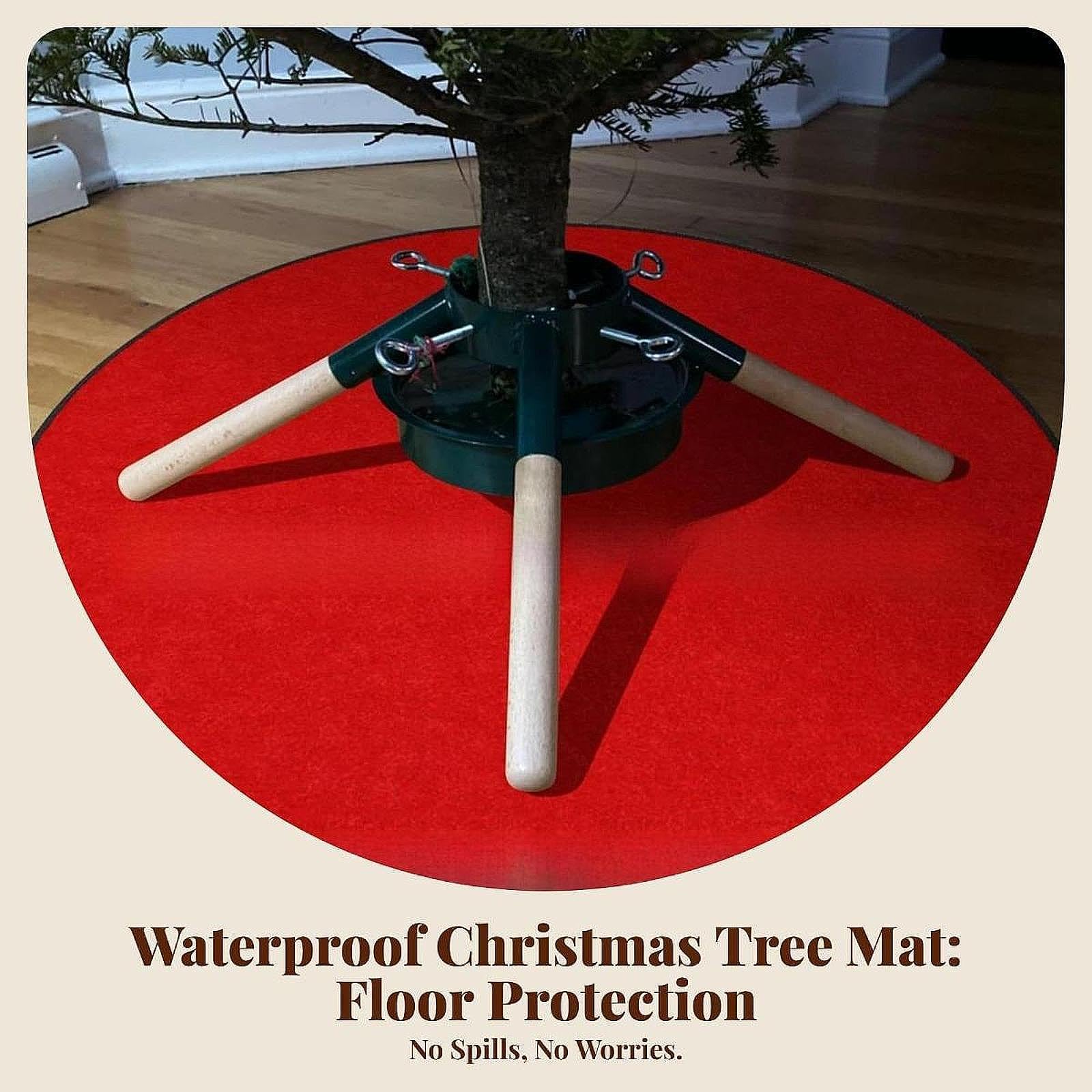 Colcolo Tapis de Protection de Sol réversible pour Sapin de Noël, décoration pour Sapin de Noël, pour Le Nouvel an, Un Anniversaire, Une cheminée, Une Maison,