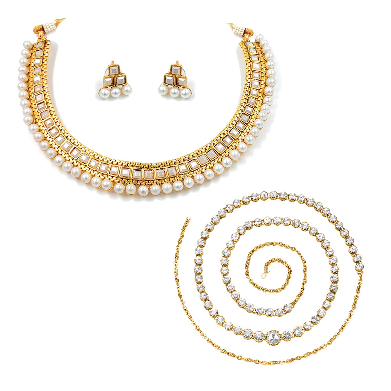 peora Traditional Ethnic Necklace & Jewellery Set Gift for Women-picture-34