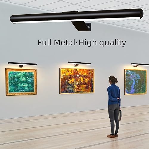 Miniatura 6 de Luz de imagen inalámbrica de 16 pulgadas, batería recargable, luz de pintura de metal completo con control remoto, luz LED de exhibición de arte
