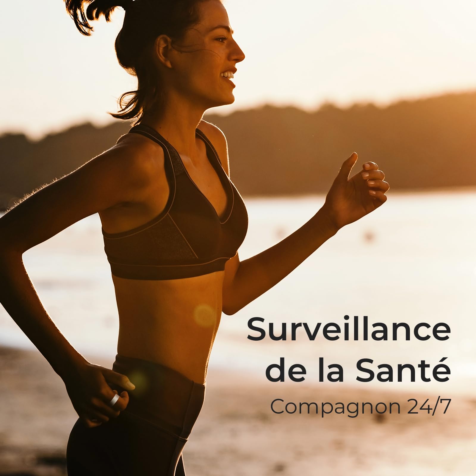 femometer Bague Connectée Femme, Suivi Santé des Femmes - Cycle Menstruel, Température Basale, Sommeil, Stress, SpO2, Fréquence Cardiaque et VFC - Abonnement Gratuit pour iOS et Android