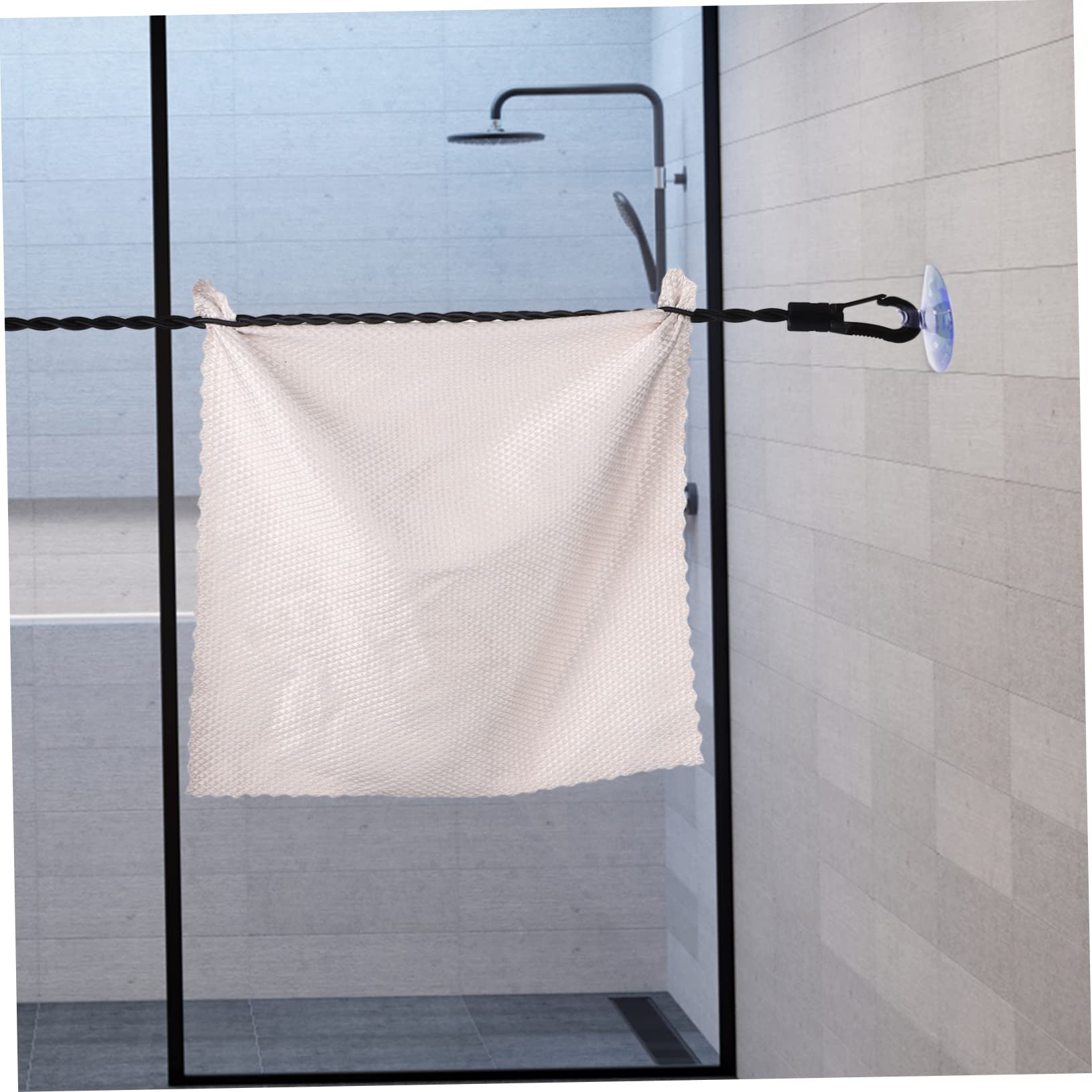 ABOOFAN 6stücke Reise-wäscheleine Mit Saugknöpfen Und Clips Ausziehbare Elastische Camping-zubehör Für Indoor Outdoor Nutzung Verstellbar Und Einfach Zu Fixieren Für Hotels Und