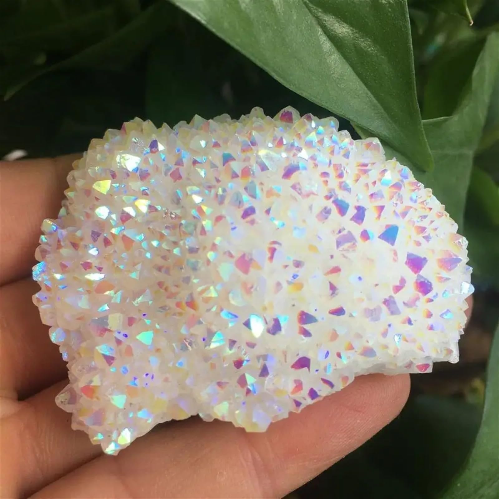 Angel Aura Quartz Crystal Cluster for Christmas Decoration 100-110g Ornaments