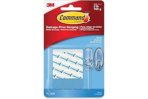 Clear Adhesive Command Strips forVersatile Usage