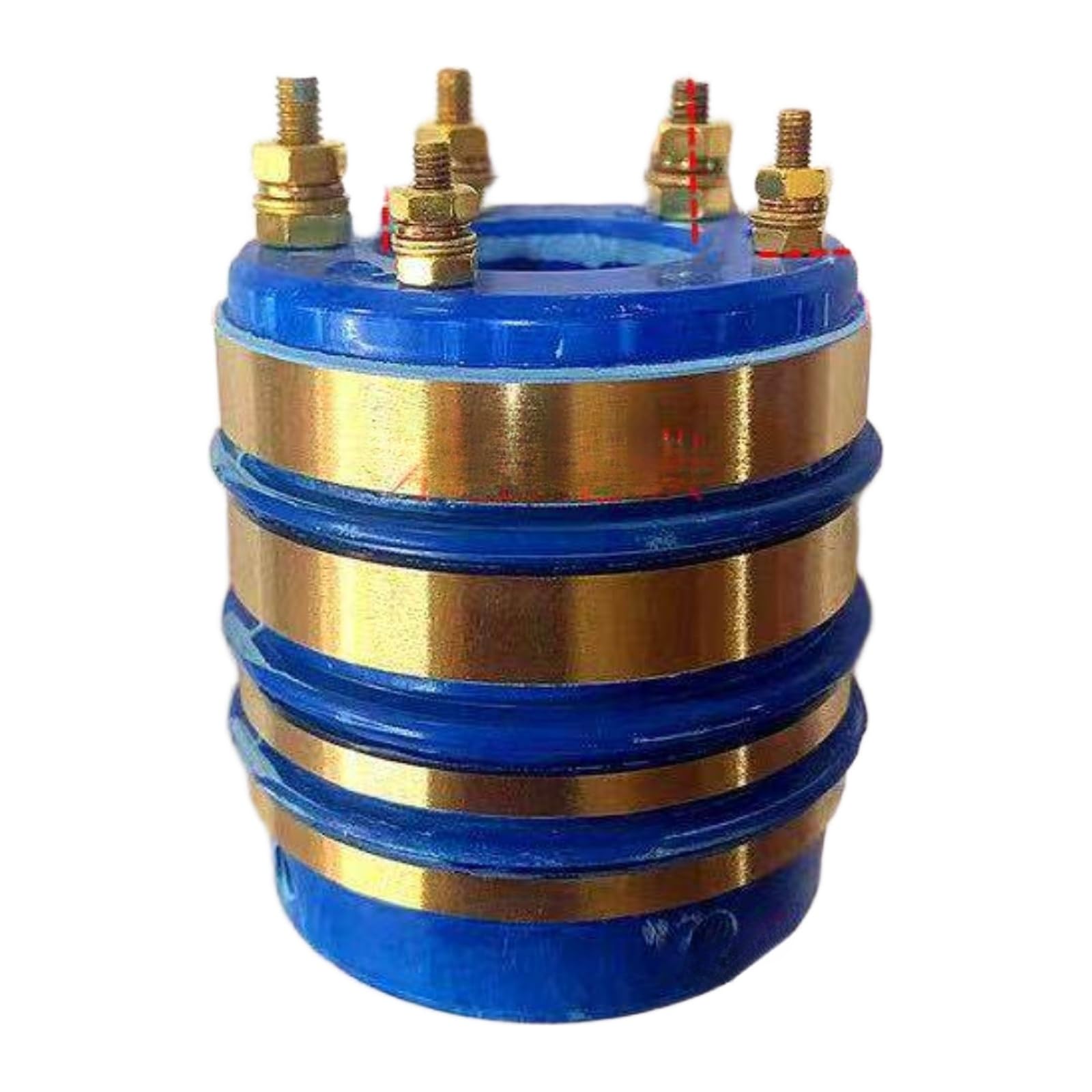 Anillo colector conductor, 4 circuitos | Dimensiones: 20/25/30X60X70/75/6X12X20; anillo de cobre; escobilla de carbón(Slip ring 20*55*58)