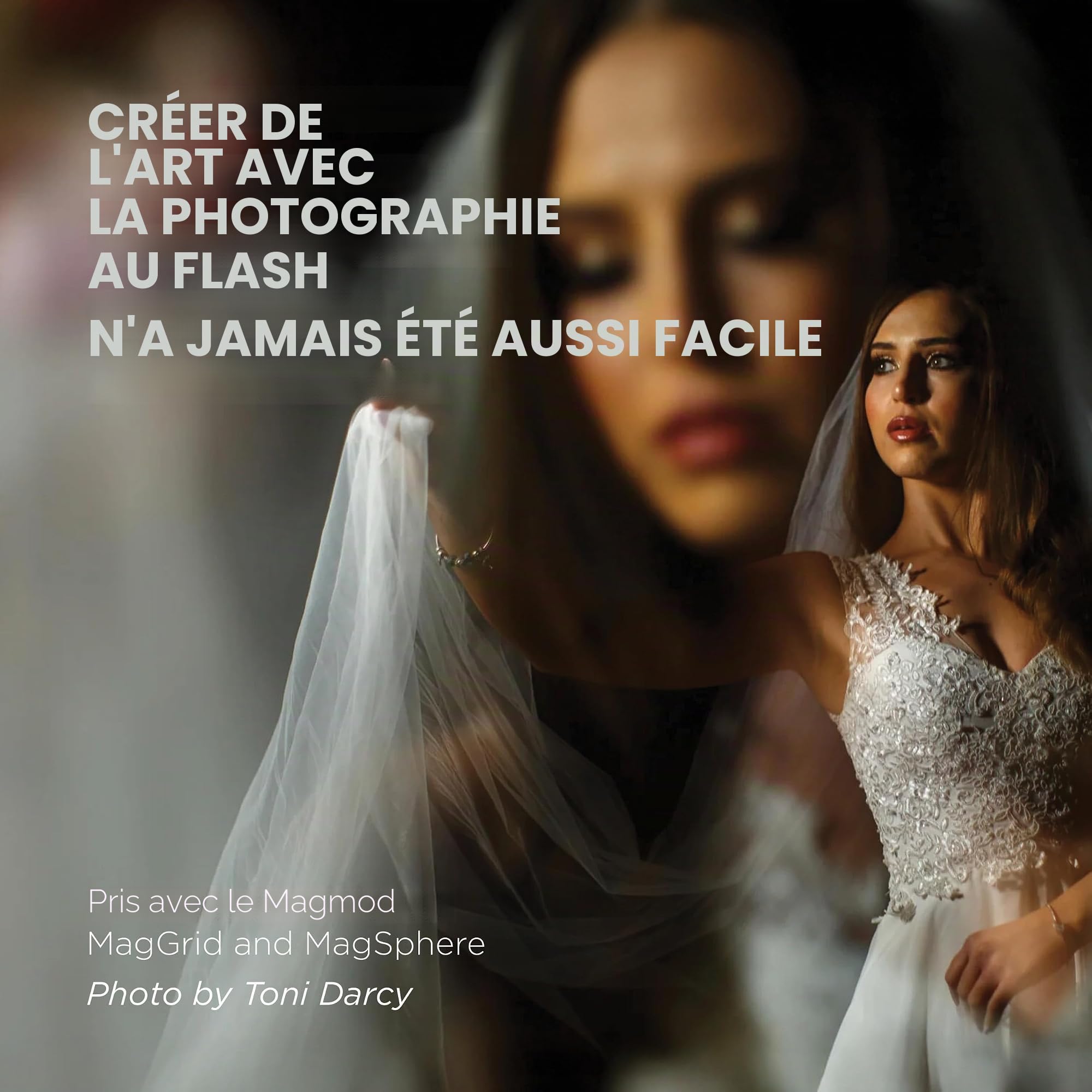 MagMod Kit de démarrage Flash 2,Modificateurs de Flash d'éclairage Photographique,Accessoires diffuseurs de lumière magnétiques, MagGrid 2,Contrôle de la lumière supérieur