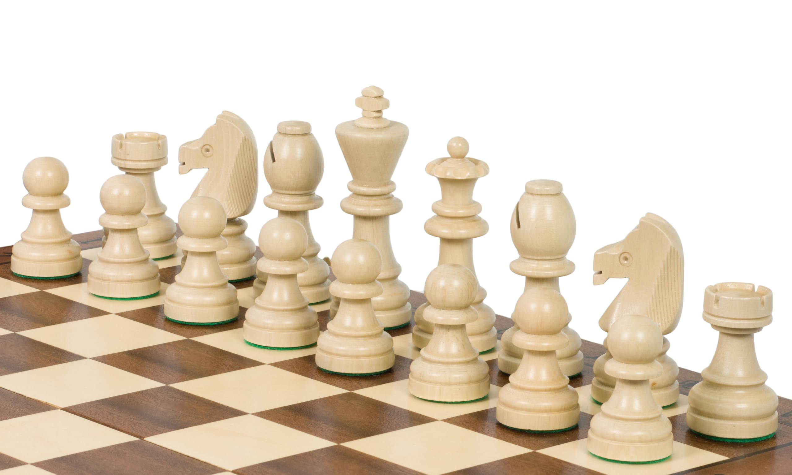 Sunrise Chess & Games Eleganti scacchi all'alba, Set scacchi da torneo Sunrise Chess n. 7 (50x50 cm) intarsiati - set scacchi di prima classe con figure Staunton fatte a mano e scacchiera