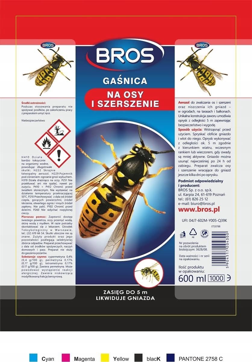 BROS Gaśnica na osy i szerszenie, 300ml