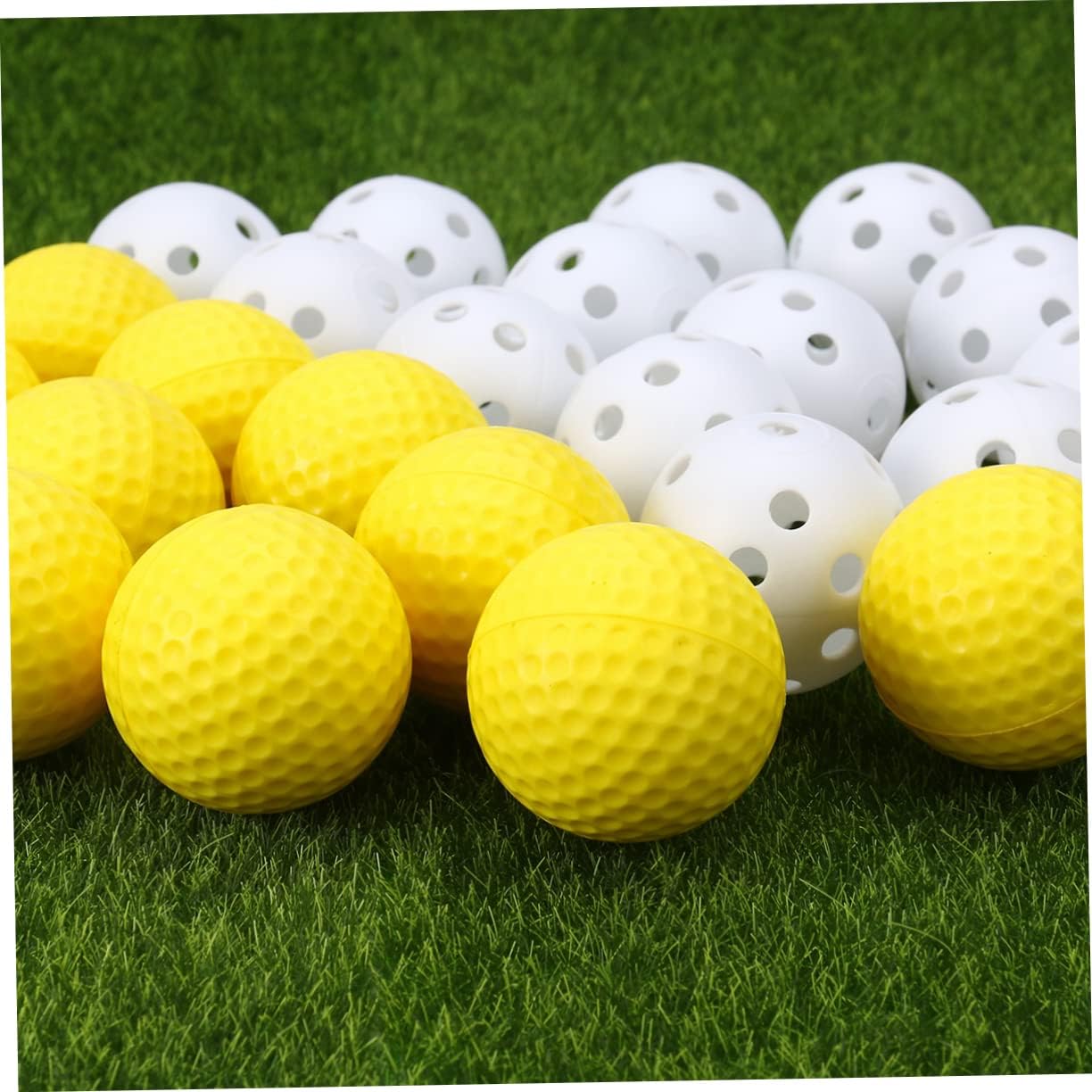 20pcs Perforated Golf Training Balls Lightweight Practice Balls for Golf Tennis and Sports Training