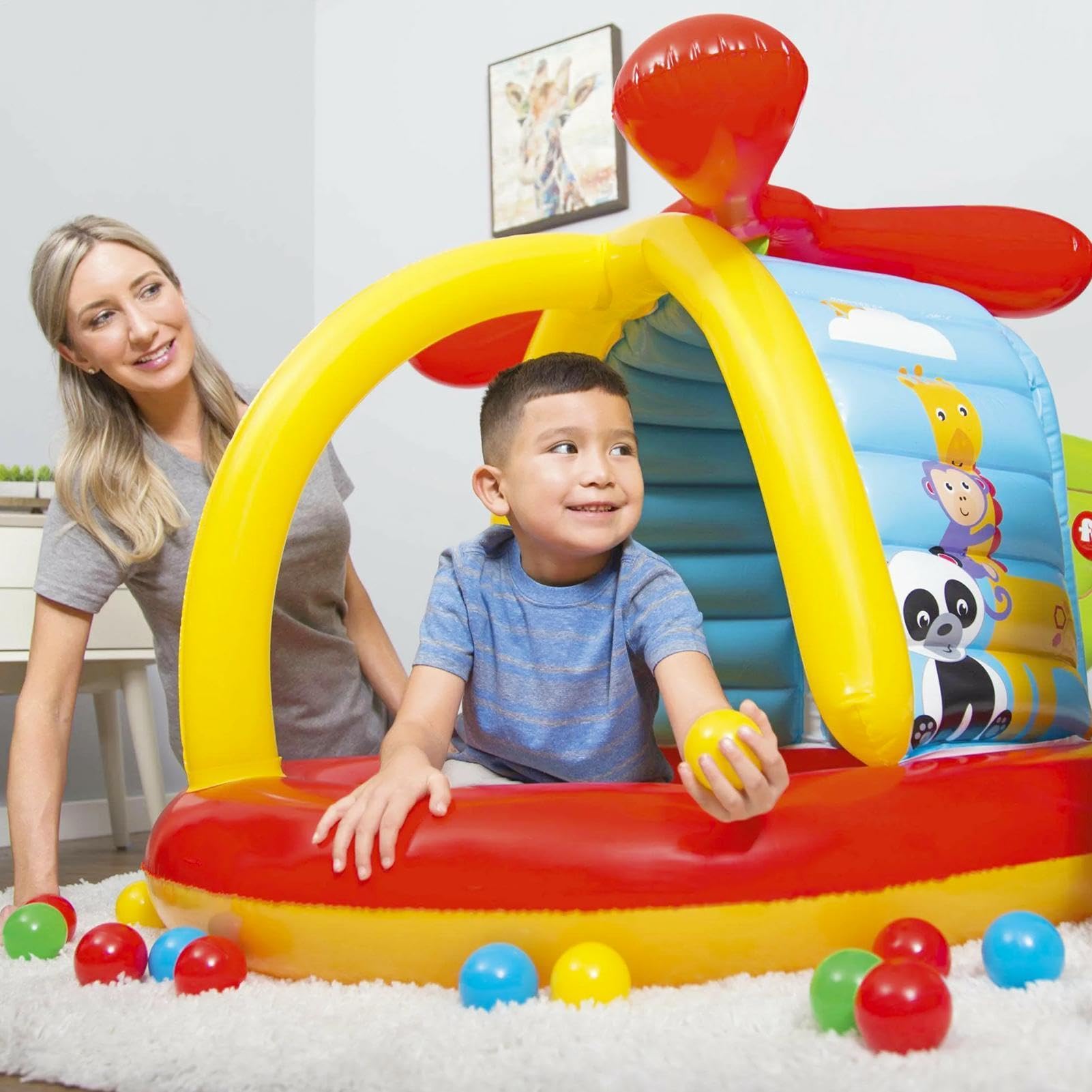 Palline per Piscina di Palline 50 Pezzi Giocattoli Riutilizzabili per | Palline Antistress da 7 cm per Recinto per Giochi, Tenda, Piscina, Festa di Compleanno, Decorazione