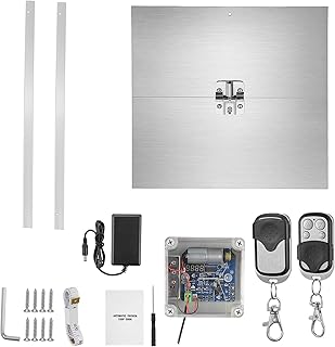 Automatic Gate Opener Kit Electric Automatic Chicken Opener Door Kit Electric Poultry Kit with Timer Remote Controls for Smart Home Farms for Dual Swing Gates,Slide Gates