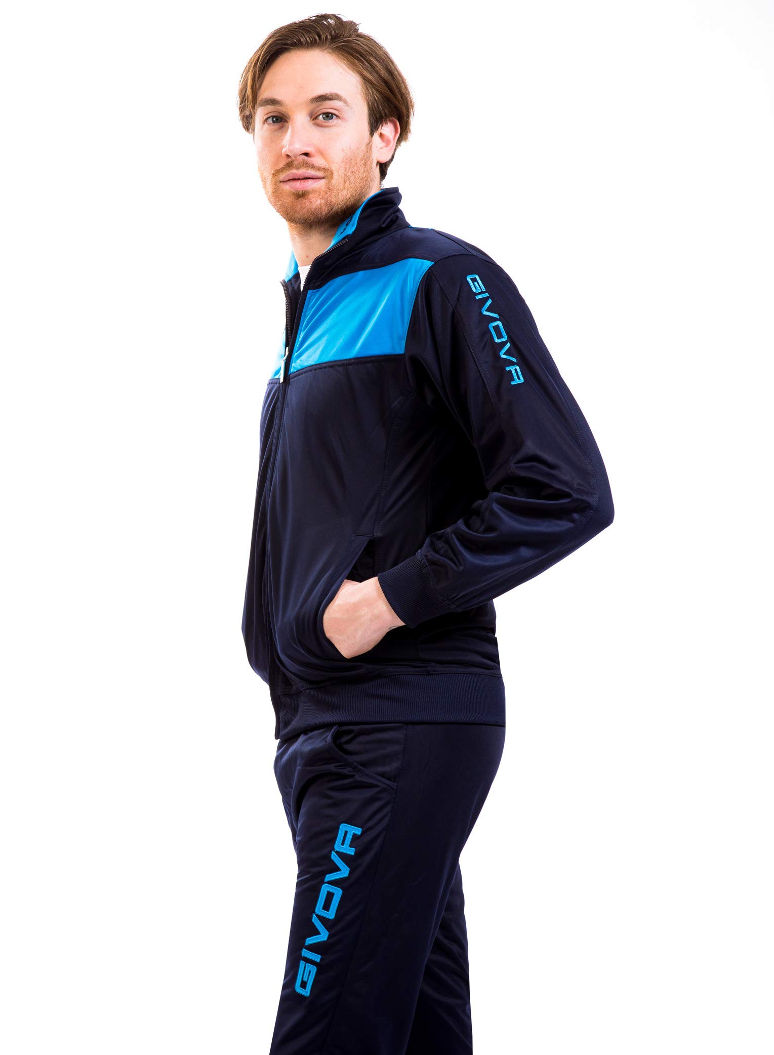 Givova Tuta Visa Triacetato Blu/Turchese Tg. 3XL-image