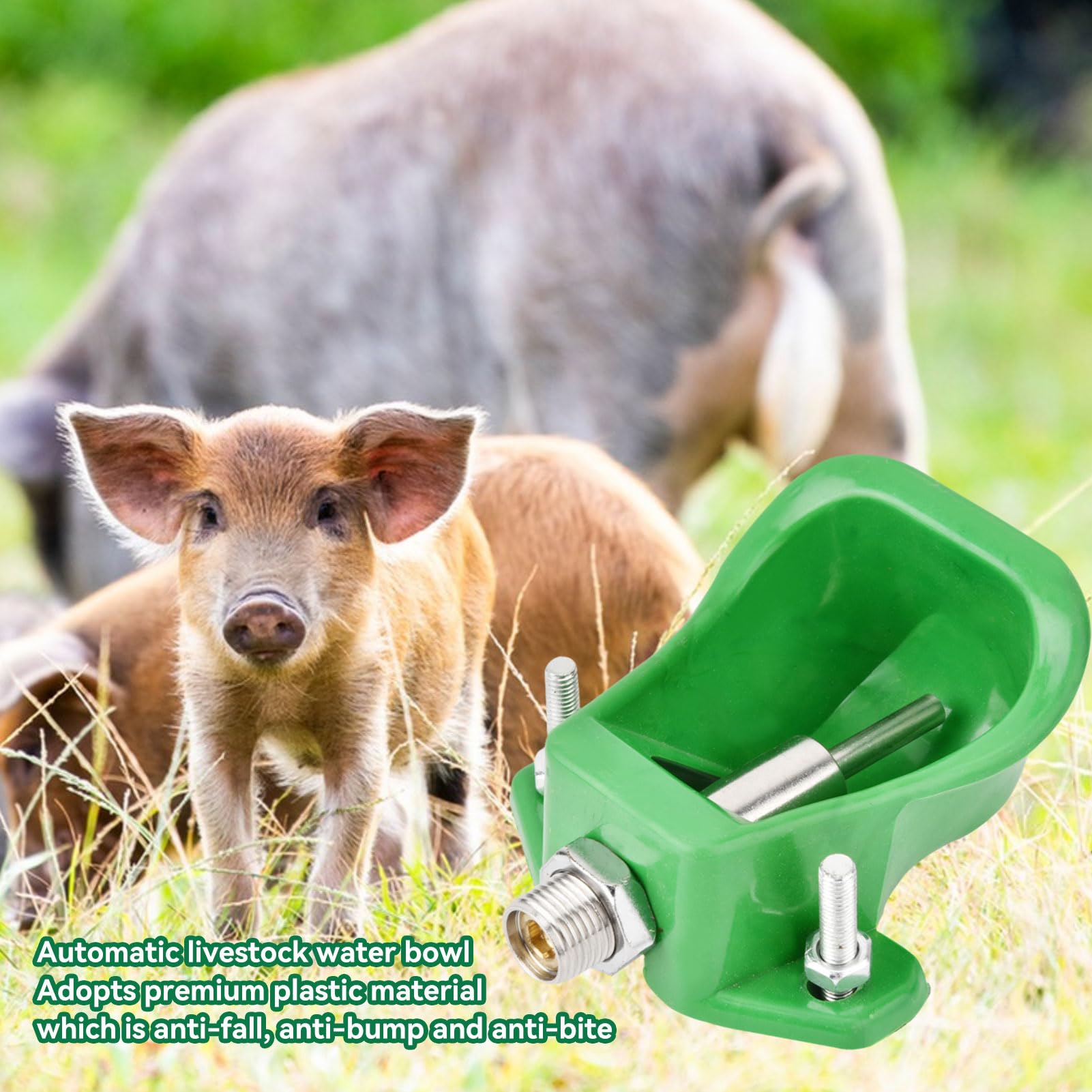 Abreuvoirs Automatiques Pour Moutons, Abreuvoirs Pour BéTail Avec Trous De Drainage, Approvisionnement Automatique En Eau Pour Chevaux, Bovins, Moutons, Porcs Et Chiens, Abreuvoirs De PâTurage, Vert