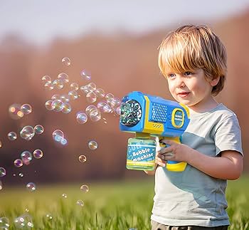 Amazon | シャボン玉 電動式 セット バブルガン 自動 ライト付き