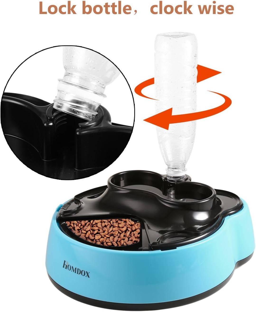 homdox automatic pet feeder