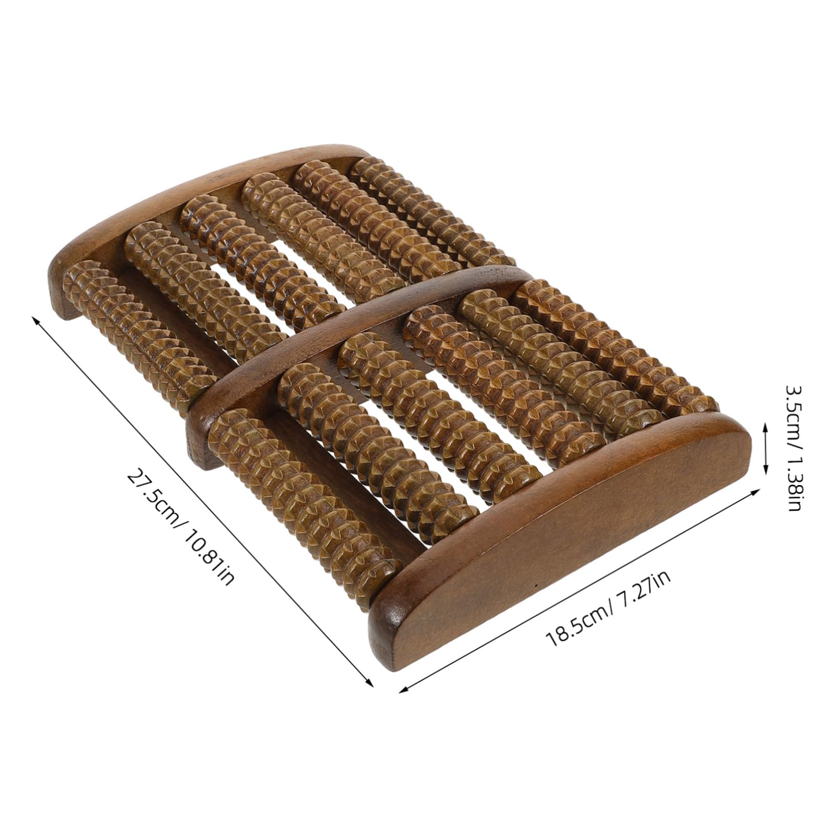 Fußmassagegerät aus Holz Manuelle Fußrolle zur Akupressur Tragbare Fußmassagerolle für Zuhause und Reisen Holzfußrollenmassagegerät zur Entspannung