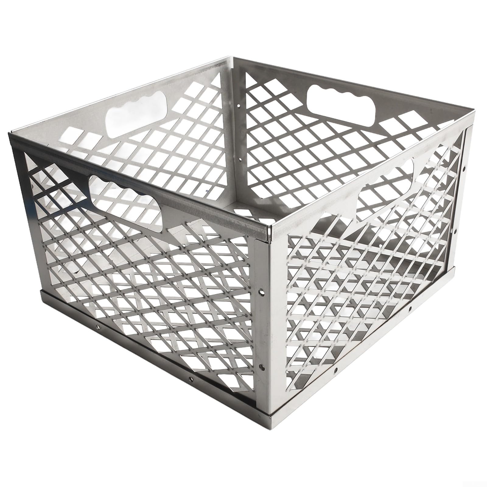 Holzkohle Feuerraumkorb für Oklahoma für Longhorn für BANDERA Offset Smoker Edelstahl 3in1 für Combo mit vertikalem Griff Deckelriegel 1 Packung