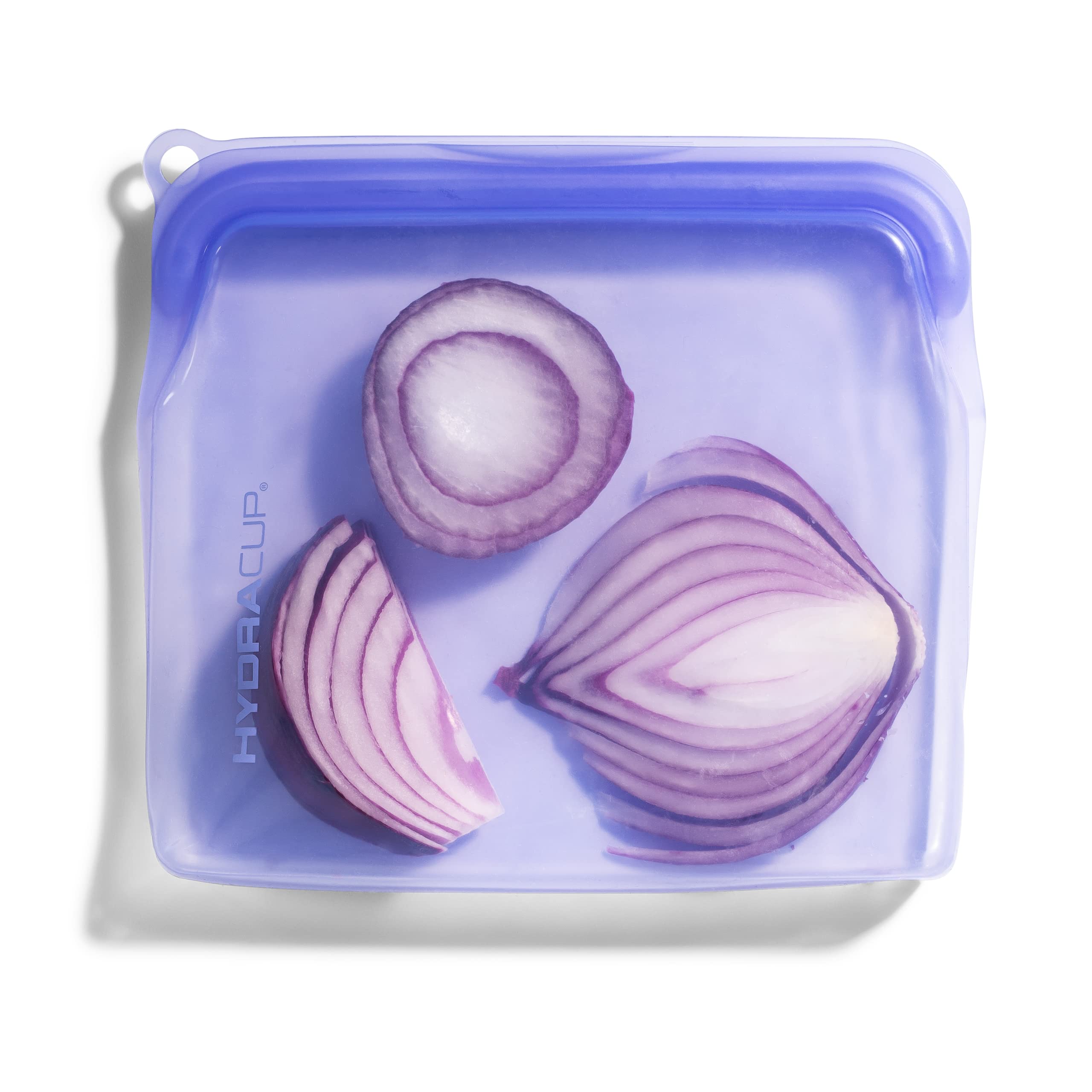 Paquete de 6 bolsas de silicona reutilizables para almacenamiento de alimentos Hydra, 30 onzas, presiona para cerrar, guardar aperitivos y preparación de comidas, tamaño sándwich, apto para