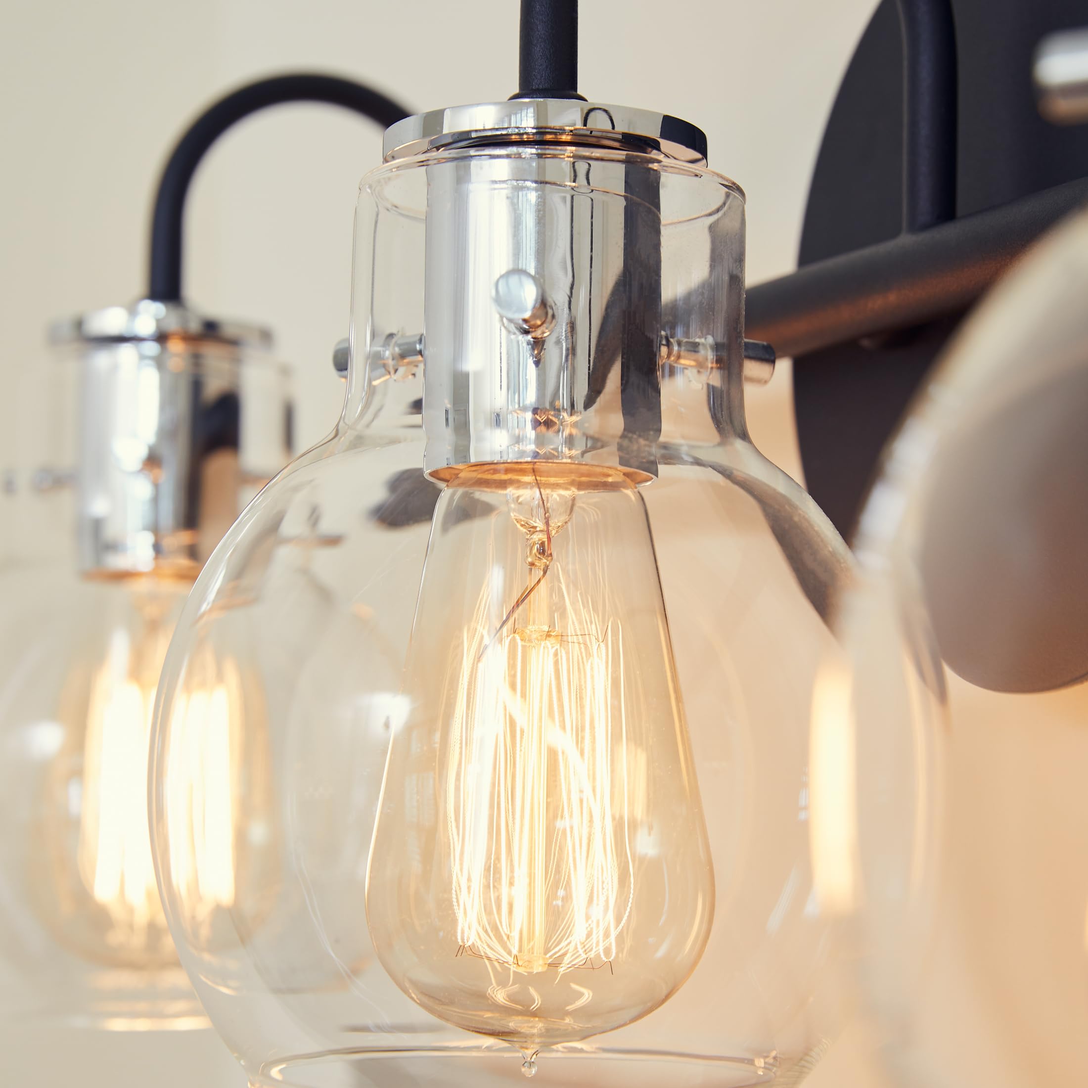 Quoizel Andrews 3-Light Earth Black Vanity Light