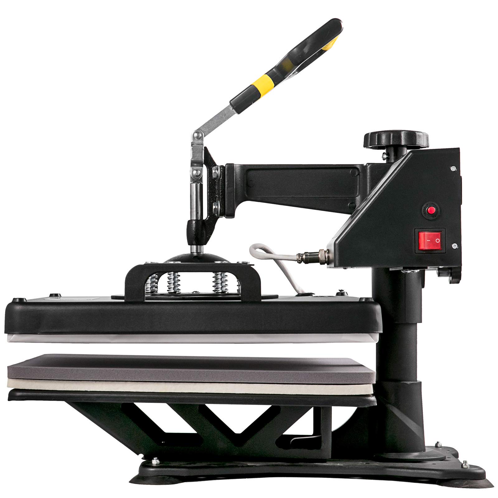 VEVOR Pressa di Calore 380 x 380 mm Pressa di Calore ad Alta Pressione per Magliette, Riscaldamento Rapido, Stampante Digitale a Sublimazione Industriale per Vinile a Trasferimento di Calore (8 in 1)