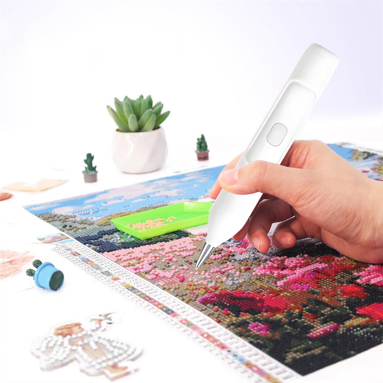 Amazon.co.jp: JIEBWCHA 電動塗装ペン、15x2.5cmワイヤレス電気