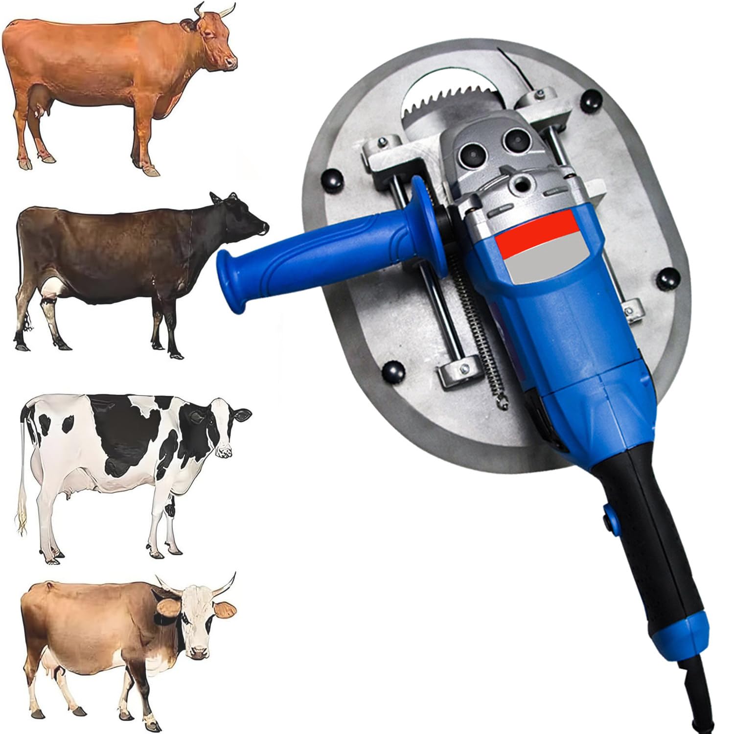 Dehorner elettrico per bovini e pecore, dispositivo di rimozione portatile del corno del bestiame, macchina della taglierina ad alta potenza 1900W con resistenza alle alte temperature