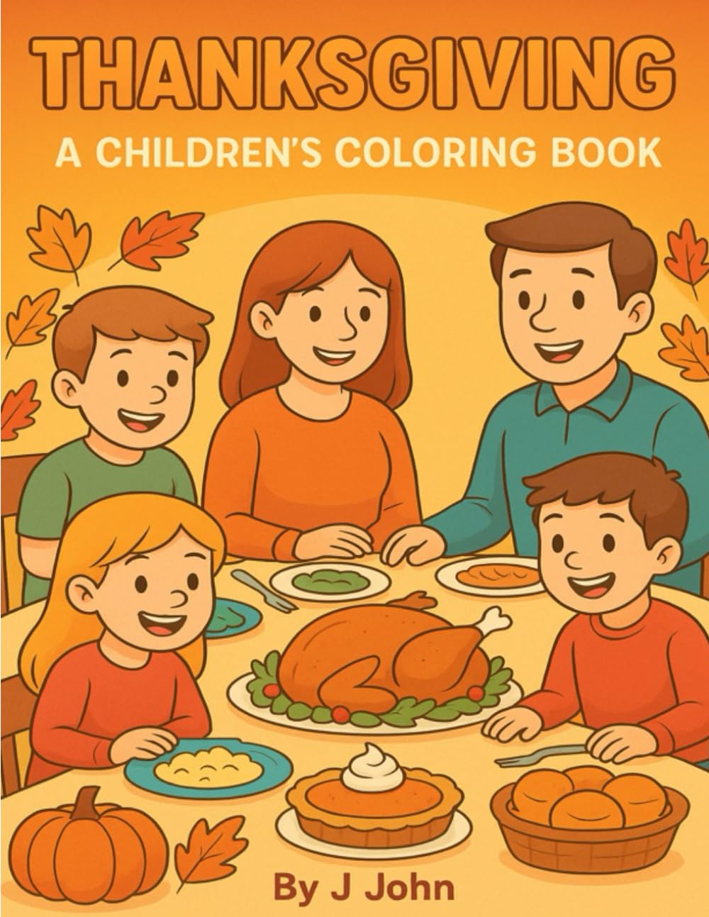 Thanksgiving: A Children's Coloring Book (Holidays! Children's coloring books.)