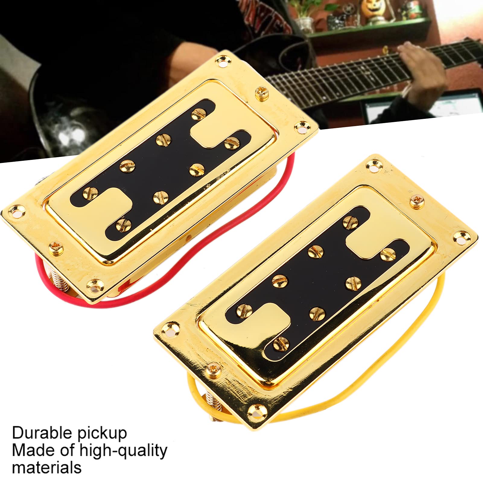 Przetwornik do gitary basowej Lekkie akcesoria do instrumentów muzycznych Srebrny opór 12K do gitary elektrycznej i basu Materiał mosiężny Zestaw 2 szt. (BBT 4-string bass 8-magnetic column pickup)