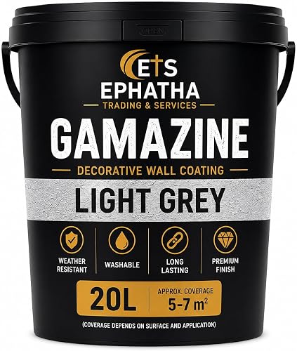 Gamazine Decorative Wall Coating 20 litre (Light Grey)