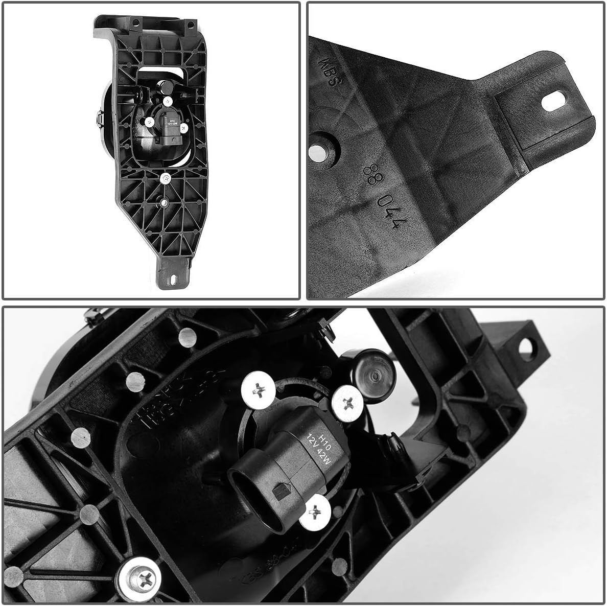 DNA MOTORING FL-ZTL-342-SM Front Bumper Fog Light Compatible with 05-07 F250 350 450 Excursion