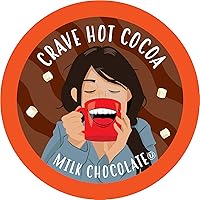 Vista 5 de Crave Beverages Paquete variado de cápsulas de chocolate caliente, compatible con cafeteras K-Cup, paquete variado de 40