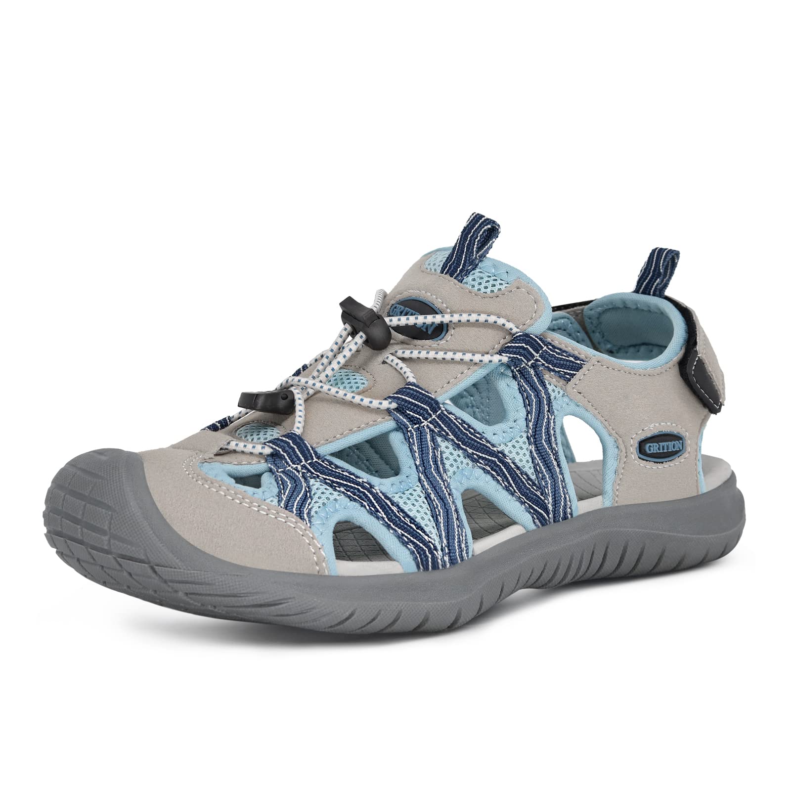 Sponsored Ad - GRITION Hiking Sandals Women Athlatic Outdoor Sandals Protective Topcap Waterproof for Beach Summer,Water S...