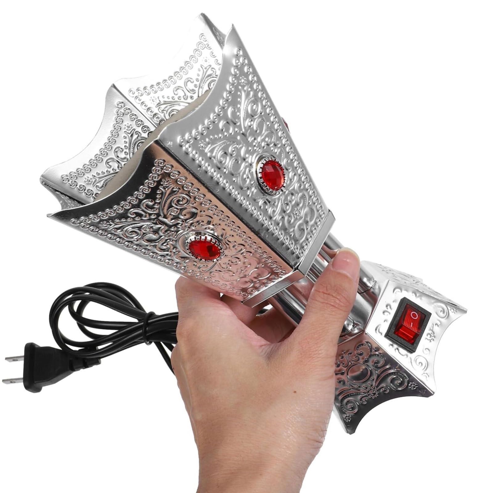 Quemador de Incienso eléctrico – Quemador Bakhoor de Metal – Incensario Decorativo para Dormitorio, salón y Oficina – Enchufe