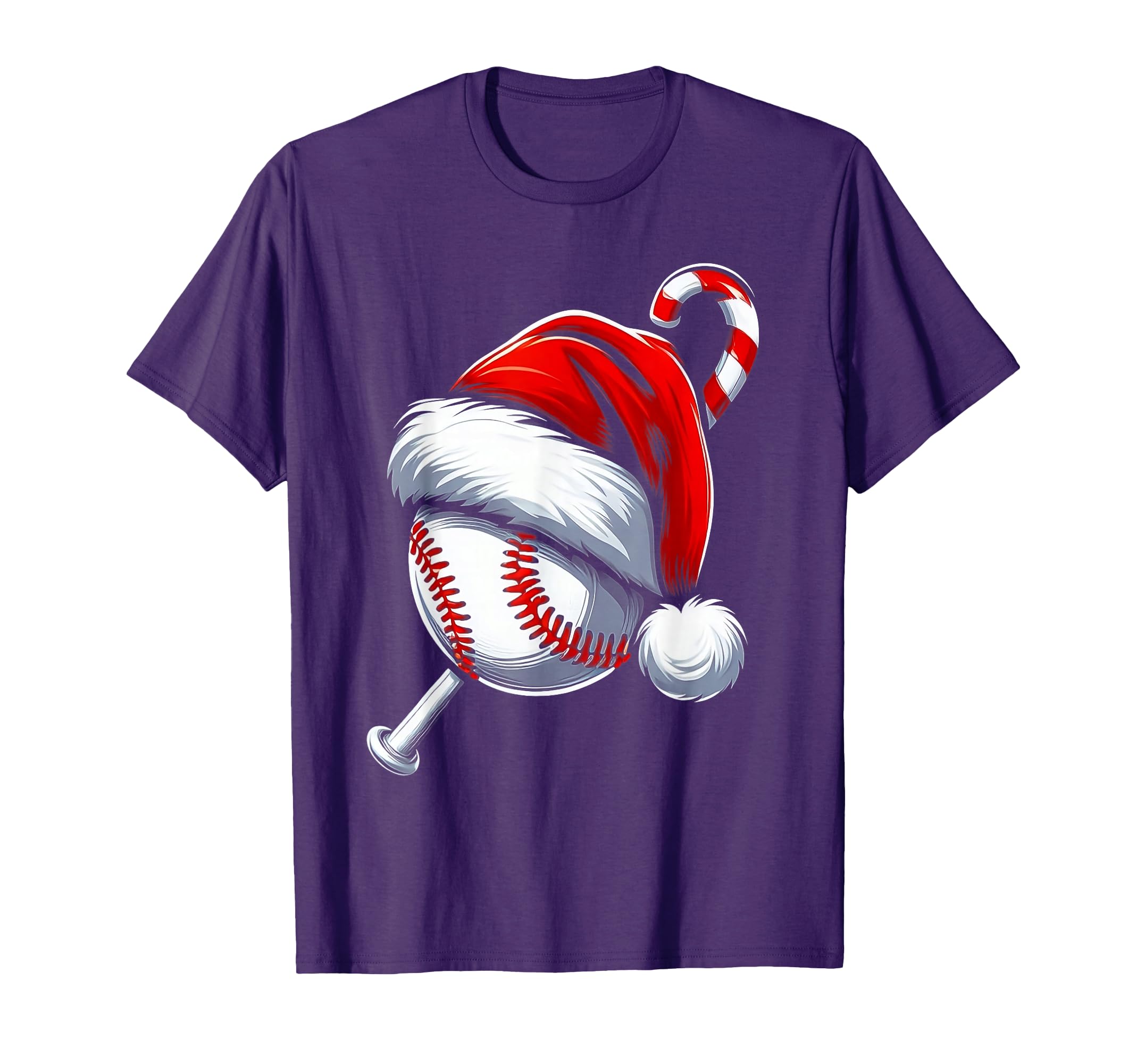 Christmas Santa Hat Baseball Matching Family Pajamas Sport T-Shirt