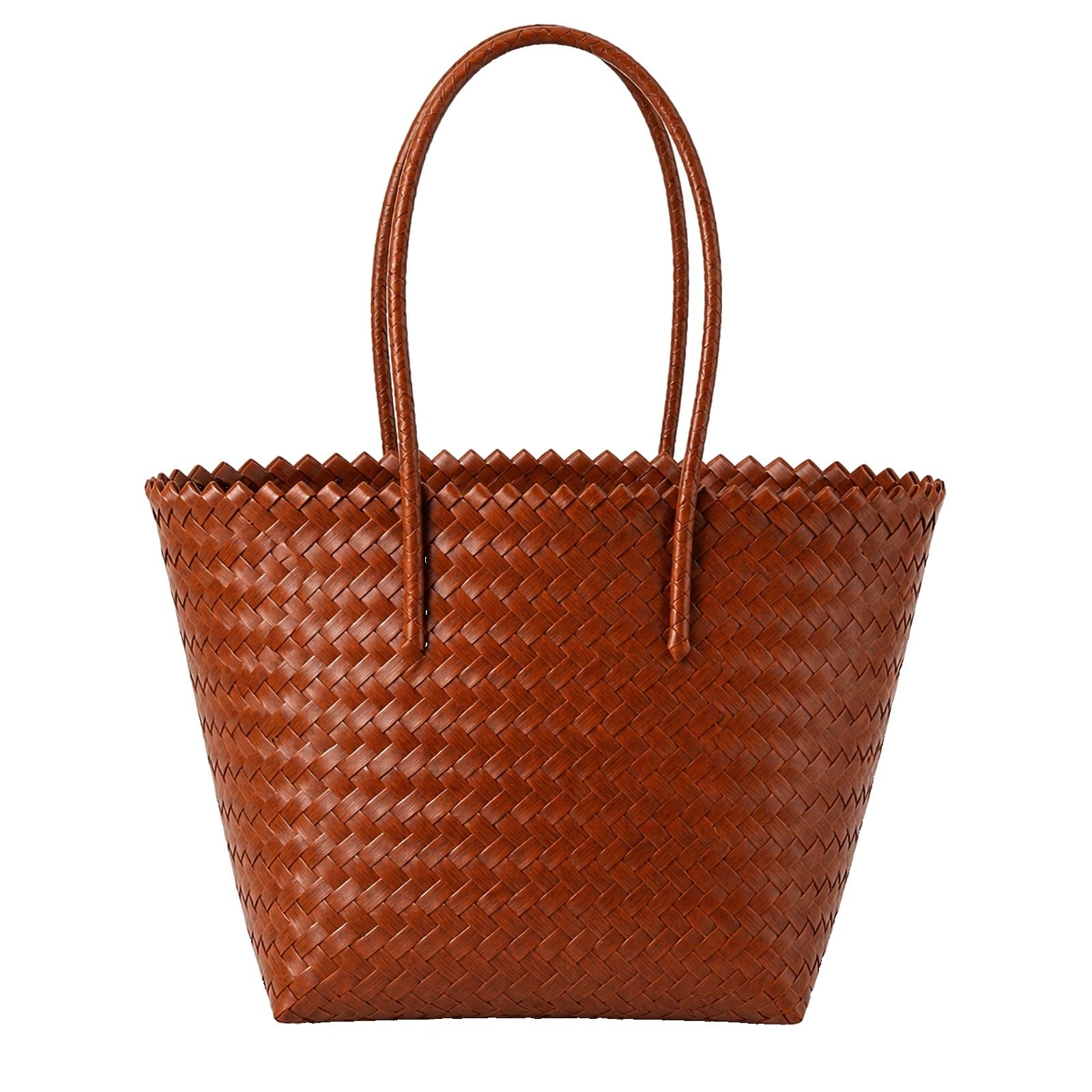 Panier de plages d'été,Grand Panier de Voyage Sac en Paille,Sacs à Main en rotin for Femmes,Sac Cabas en rotin Fait Main,Léger,pour Les Vacances,Les Voyages,la plages