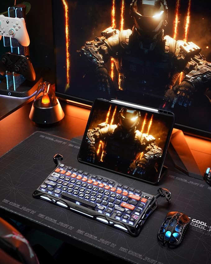Teclado Gamer GravaStar Mercury K1 Pro 75% Mecánico Inalámbrico RGB miniatura 9