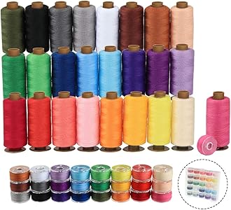 50Pcs Bobbins Sewing Threads Kit
