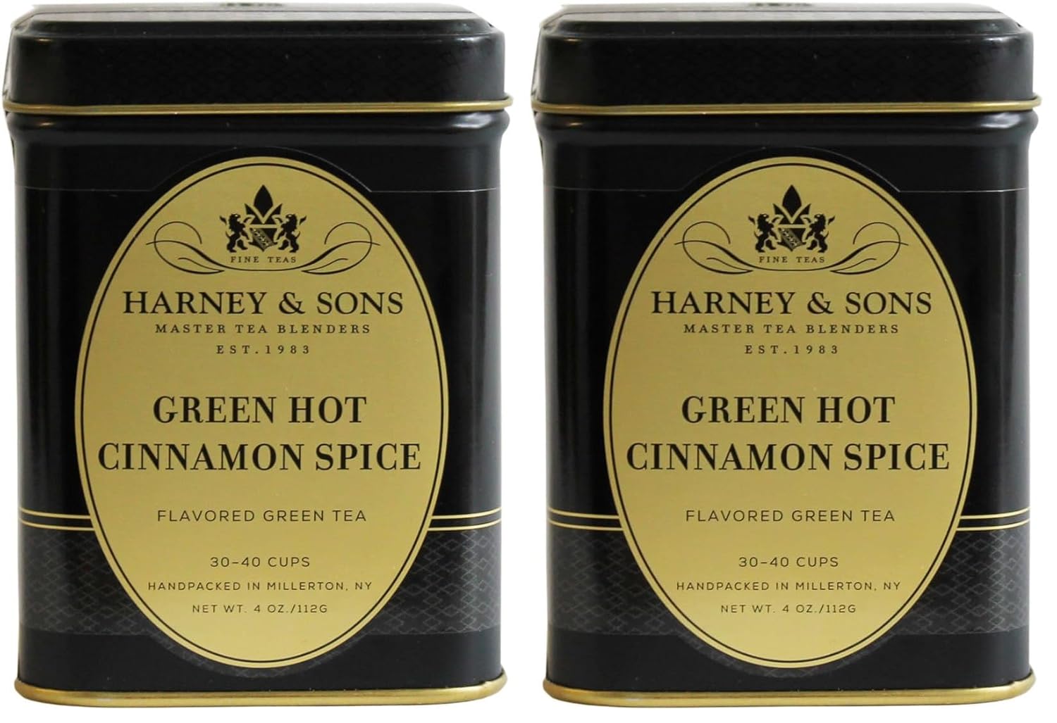 Harney and Sons Green Hot Cinnamon- Loose Leaf 4 Oz. (Pack of 2)